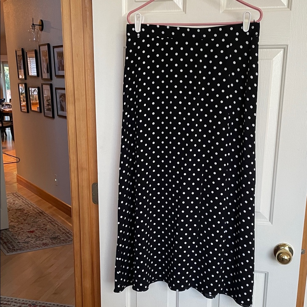 Black Polka Dot Skirt